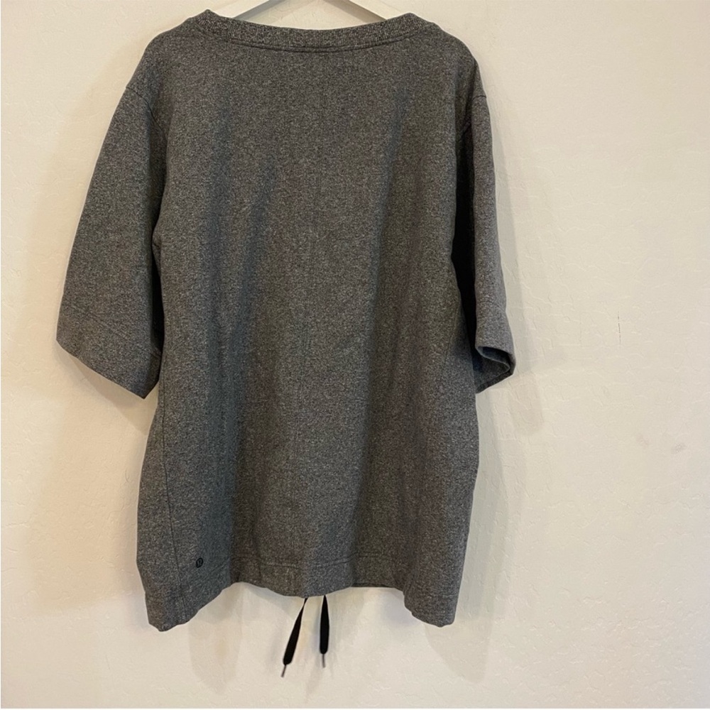 Lululemon Grey Short Sleeve Oversized Sweater